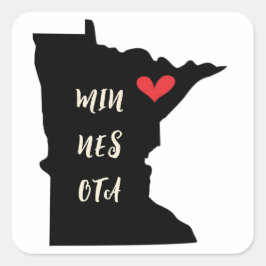 Min-Nes-Ota hart Stickers