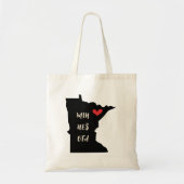 Min-Nes-Ota Minnesota Heart Canvas tas (Voorkant)