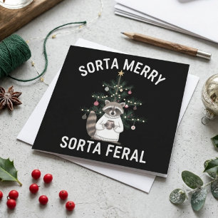 Min of meer vrolijk min of meer wild grappig Kerst Feestdagenkaart
