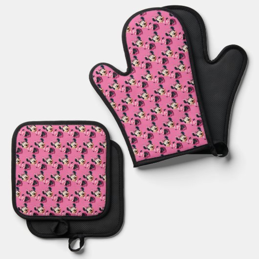 Min Oven Mitt & Pot Holder Set (Voorkant / Achterkant)