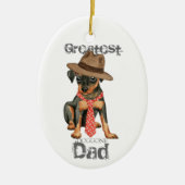 Min Pin Dad Ceramic Ornament (Voorkant)