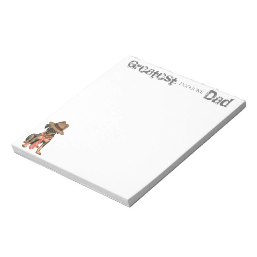 Min Pin Dad Notitieblok (Linkerzijde)