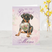 Min Pin Heart Mam Kaart (Gele Bloem)