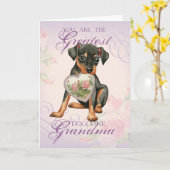 Min Pin Heart Mam Kaart (Gele Bloem)