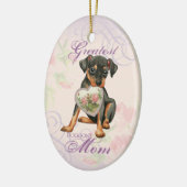 Min Pin Heart Mam Keramisch sierlijk Keramisch Ornament (Links)