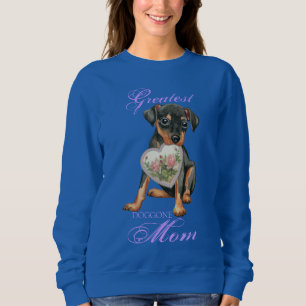 Min Pin Heart Mam Lange hoes T-Shirt