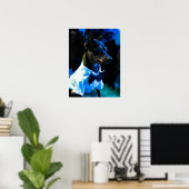 MIn Pin in blauw Poster (Thuiskantoor)