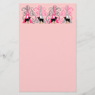 Min Pin in Parijs Briefpapier