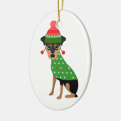 Min Pin Kerstversiering Keramisch Ornament (Links)