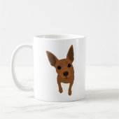 Min Pin Lover Classic Coffee Mok (Red Min Pin) (Links)