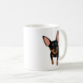 Min Pin Lover Classic Coffee Mok (zwarte Min Pin) (Voorkant rechts)