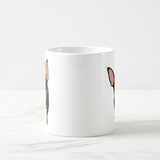 Min Pin Lover Classic Coffee Mok (zwarte Min Pin) (Center)