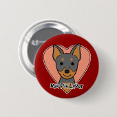 Min Pin Lover Ronde Button 5,7 Cm (Voorkant /achterkant)