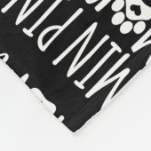 Min Pin Mama Cute Miniature Pinscher Dog Paw Fleece Deken (Hoek)