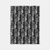 Min Pin Mama Cute Miniature Pinscher Dog Paw Fleece Deken (Voorkant)