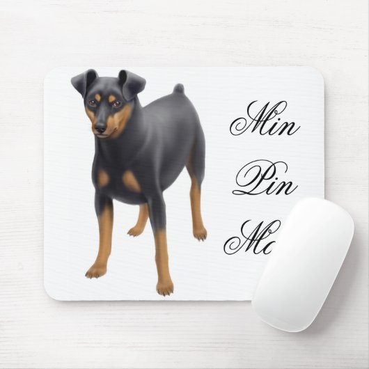 Min Pin Mousepad Muismat (Met muis)