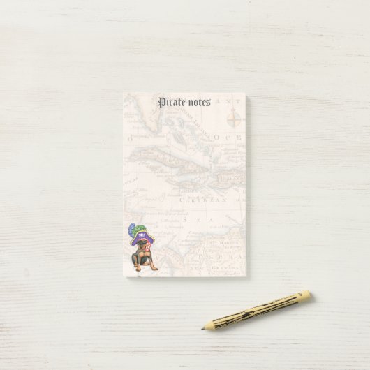 Min Pin Pirate Post-it® Notes (Op bureau)