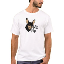 Min Pin T-shirt - Miniatuur Pinscher Art shirt
