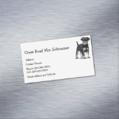 Min Schnauzer Dog Huisdier Visitekaartje Magneet (Voorbeeld)