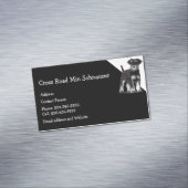 Min Schnauzer Dog Pet Animal Magnetisch Visitekaartje (Voorbeeld)