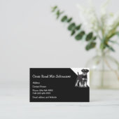 Min Schnauzer Dog Pet Animal Visitekaartje (Staand voorkant)