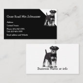 Min Schnauzer Dog Pet Animal Visitekaartje (Voorkant / Achterkant)