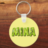 Mina Name Kiwi Design Schlüsselanhänger Sleutelhanger (Voorkant)