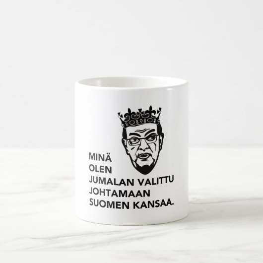 Minä olen Jumalan valittu johtamaan Suomen kansaa Koffiemok (Center)