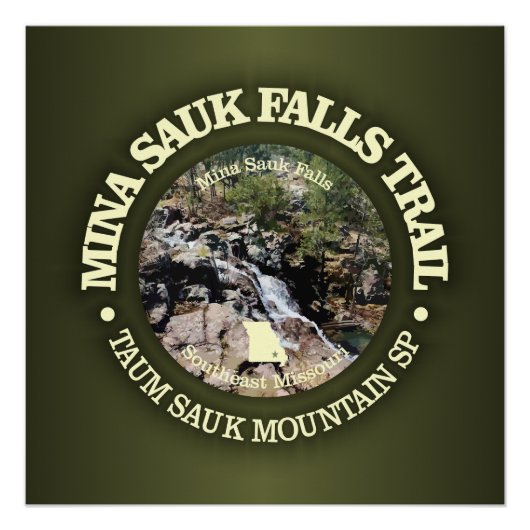 Mina Sauk Herfsten (rood) Perfect Poster (Voorkant)