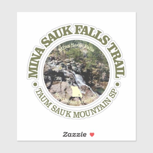 Mina Sauk Herfsten (rood) Sticker (Vel)