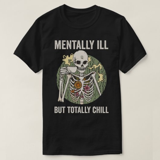 Minaal, maar volledig chill t-shirt (Design voorkant)