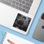 Minachting / Kleermaker / Stoffenmagazijn Sticker (Laptop met iPhone)