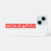 Minachting Stempel iPhone 15 Case (Achterkant horizontaal)