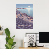 Minack Theatre Cornwall Reisposter Poster (Thuiskantoor)