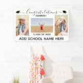 Minamilistische foto High School Afstuderen Spandoek (Insitu)