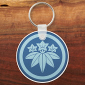 Minamoto Genji Clan Kamon Sleutelhanger (Voorkant)