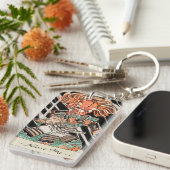 Minamoto Yorimitsu Kuniyoshi Utagawa-held Sleutelhanger (Voorkant Rechts)