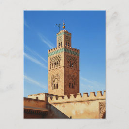 Minaret in Fez Marokko Reizen Briefkaart