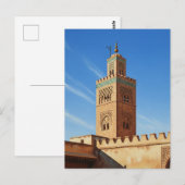 Minaret in Fez Marokko Reizen Briefkaart (Voorkant / Achterkant)