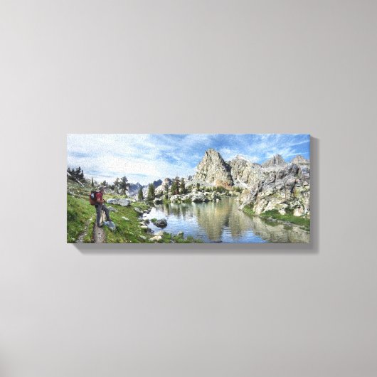 Minaret Lake - Ansel Adams Wilderness - Sierra Canvas Afdruk (Voorkant)