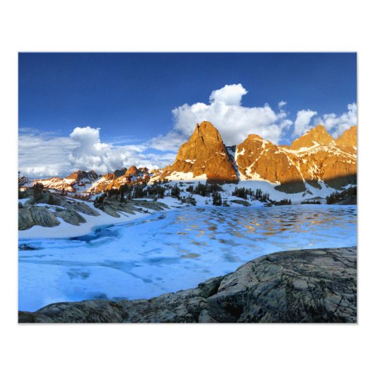 Minaret Lake Sunrise 2 - Sierra Nevada Foto Afdruk (Voorkant)