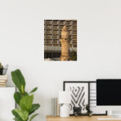 Minaret van de Jama al-Bahr-waterfrontmoskee Poster (Thuiskantoor)