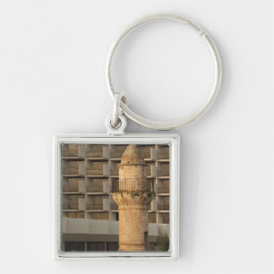 Minaret van de Jama al-Bahr-waterfrontmoskee Sleutelhanger