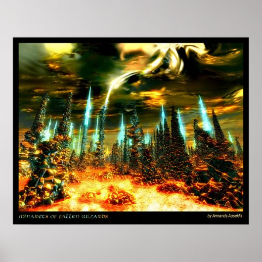 Minarets of Fallen Wizards Poster (Voorkant)