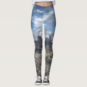 Minarets Panorama boven Nydiver Lakes - Sierra Leggings