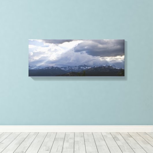 Minaretten gewikkeld canvas afdruk (Insitu (Houten vloer))