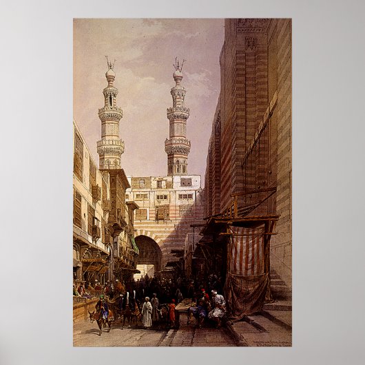 Minaretten & Ingang van Metwaleys Roberts/Haghe Ar Poster (Voorkant)
