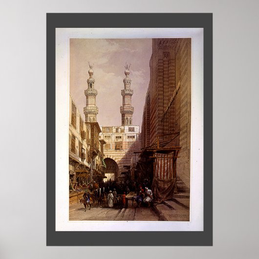 Minaretten & Ingang van Metwaleys Roberts/Haghe Ar Poster (Voorkant)