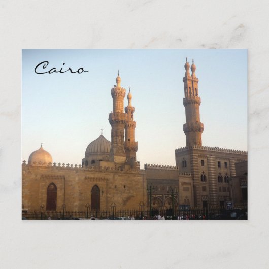 minaretten uit de kaïro briefkaart (Voorkant)