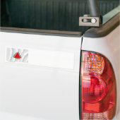 Minas Gerais, Braziliaanse Waving Flag Bumpersticker (Op Truck)